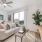 Open space living area with natural lighting