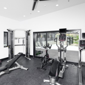 Open and well-lit fitness center